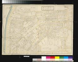 近江屋版江戸切絵図 牛込市ケ谷御門外地図 / Area Map of Edo by Ōmiya: Ushigome Ichigaya Gomongai image