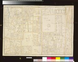 近江屋版江戸切絵図 改正 駒込巣鴨辺図 / Area Map of Edo by Ōmiya: Komagome Sugamo (Revised) image