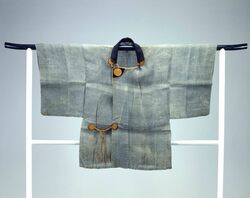 藍木綿地道中着(半合羽) / Indigo-dyed Cotton Travel Jacket (Hangappa) image
