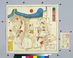 尾張屋版江戸切絵図 赤坂絵図 / Area Map of Edo by Owariya: Akasaka image