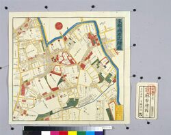 尾張屋版江戸切絵図 麻布之絵図 / Area Map of Edo by Owariya: Azabu image