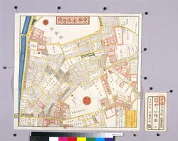 尾張屋版江戸切絵図 市ケ谷牛込絵図 / Area Map of Edo by Owariya: Ichigaya Ushigome image