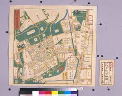 尾張屋版江戸切絵図 内藤新宿千ヶ谷絵図 / Area Map of Edo by Owariya: Naitō Shinjuku Sendagaya image