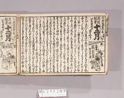 見立番付 三ヶ津役者名よせ 花形役者十二月 いろり町中おおはやり / Mitate Banzuke (Parody Ranking List), Sangatsu Yakushanayose Hanagatayakusha Jūnitsuki Irorichōchū Ōhayari image