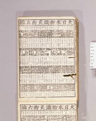見立番付 大日本物識天狗 五編 / Mitate Banzuke (Parody Ranking List), Dai Nihon Monoshiri Tengu, Part 5 image