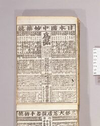 見立番付 日本国中妙薬競 / Mitate Banzuke (Parody Ranking List), Nihonkokuchū Myōyaku Kurabe (Effective Medicines of Japan) image