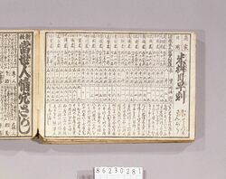 見立番付 商家日用 米桝目早割 / Mitate Banzuke (Parody Ranking List), Shōka Nichiyō Komemasume Hayawari image