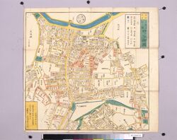 尾張屋版江戸切絵図 四ツ谷絵図全 / Owariya Edition, Pictorial Map of Edo, Complete Pictorial Map of Yotsuya image