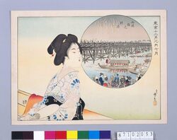 東京十二月之内　 七月 / Famous Places of Tokyo in Twelve Months and the Beauties of Four Seasons : July image