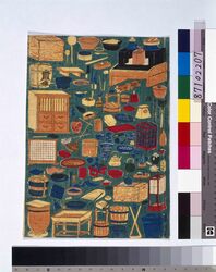 [勝手道具尽] / Omocha-e: [Furnishings and Implements] image