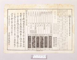 引札 鳩居堂製学校用筆墨広告 / Hikifuda, Advertisement for Kyūkyodō's Brushes and Ink for School image