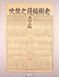 見立番付 老樹名鑑 / Parody Ranking: Famous Old Trees image