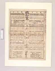 江戸名所旧跡 繁花の地取組番附 / Ranking List of Famous Views and Historic Sites of Edo image