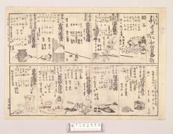 新吉原仁和賀番附 / Program of Niwaka Festival at Shin Yoshiwara image