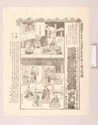 辻番付(是評判浮名読売 中村座) / Tsuji Banzuke (Street Playbill): Kore Wa Hyōban Ukina No Yomiuri, Nakamuraza Theater image