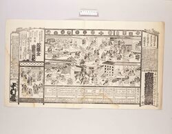 辻番付(講釈伊達立読他 市村座) / Tsuji Banzuke (Street Playbill): Fugau No Shaku Date No Tateyomi and Others, Nakamuraza Theater image