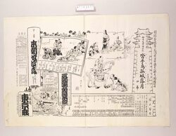辻番付(沓手鳥孤城落月他 東京座) / Tsuji Banzuke (Street Playbill): Hototogisu Kojō No Rakugetsu and Others, Tokyoza Theater image
