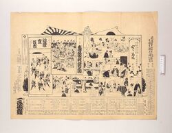 辻番付(寒菊他 三埼座) / Tsuji Banzuke (Street Playbill): Kangiku and Others, Misakiza Theater image