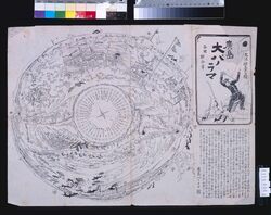 各国聯合軍太沽砲台占領パノラマ図 / Panoramic Panting of Allied Forces' Occupation of Battery in Dagu image