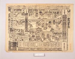 辻番付(日本晴伊賀復讎他) / Tsuji Banzuke (Street Playbill): Nipponbare Iga No Fukushū and Others image