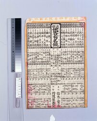 番付 近世侠客有名鏡 / Ranking List of Famous Chivalrous Men of Modern Times image