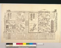 辻番付(人気角觝春小柳他) / Tsuji Banzuke (Street Playbill): Hiiki Zumō Haru No Koyanagi and Others image