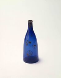 紫色鶴首徳利(絵跡あり) / Purple,Crane Neck Sake Bottle (with Trace of Drawing) image