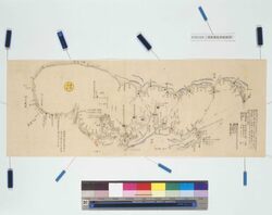 浦賀黒船来航海岸御固図 / Document of Rural Area, Pictorial Map image