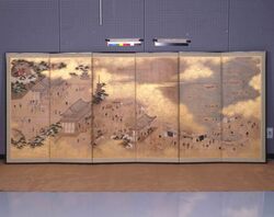 上野浅草図屏風　 image