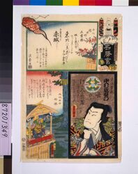 江戸の花名勝会 う 六番組 / The Flowers of Edo with Pictures of Famous Sights: Fire Brigade U-6 image