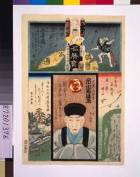江戸の花名勝会 本 三番組 / The Flowers of Edo with Pictures of Famous Sights : Fire Brigade Hon-3 image