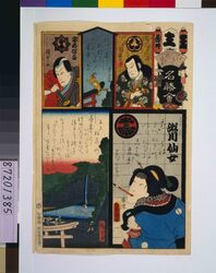 江戸の花名勝会 王 番外 / The Flowers of Edo with Pictures of Famous Sights : Fire Brigade O-Others image