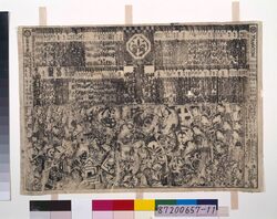 顔見世番付(安永7年中村座) / Kaomise Banzuke (The Season-Opening Program; 1778, Nakamuraza Theater) image