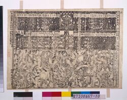 顔見世番付(安永7年市村座) / Kaomise Banzuke (The Season-Opening Program; 1778, Ichimuraza Theater) image