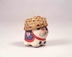 郷土玩具 浅草 ざるかぶり犬 / Regional Folk Toy: Zarukaburi Inu (Dog) of Asakusa image