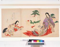 徳川時代貴婦人の図 image