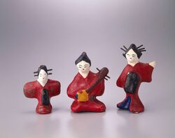 郷土玩具 あずま人形 三味線 / Folk Toy, Azuma Doll, Shamisen image
