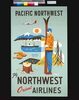 ポスター PACIFIC NORTHWEST Fly NORTHWEST, Orient AIRLINES/Poster: Northwest Airlines, Pacific Northwest: Fly Northwest Orient Airlines image