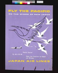 ポスター FLY THE PACIFIC ON THE WINGS OF NEW JAPAN / Poster: Japan Airlines, Fly the Pacific on the Wings of New Japan image