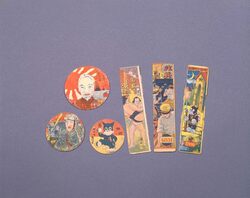 玩具 しおりメンコ のらくろ伍長 / Toy: Bookmark Menko, Corporal Norakuro image