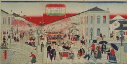 絵画 欲しく 270 油絵/風景/街景/東京/荒川/土手より/P15号 油彩画