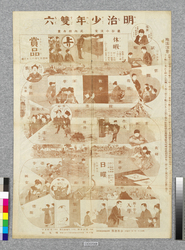 明治少年双六(少年世界附録) / Meiji Period Children Sugoroku Board (Supplement to "Shōnen Sekai") image