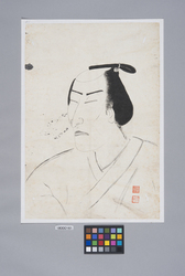 死絵　山岡静山 / A Memorial Portrait of Yamaoka Seizan (Reference Materials on Takahashi Deishu) image