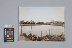 明石橋から築地居留地を望む / Distant View of the Tsukiji Settlement Seen from the Akashibashi Bridge image