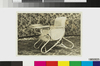 東京　籐工芸製品　テーブル付椅子 / Tokyo Rattan Craft Product, Chair with Table image
