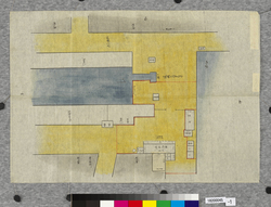 土橋仮御番所絵図　三（赤坂喰違より水道橋まで仮御番所并〆切矢来場所絵図） / Pictorial Map of the Dobashi Temporary Guard Station 3 (Pictorial Map of the Locations of Temporary Guard Stations and Closing Palisades from Akasaka Kuichigai to the Suidobashi Bridge) image