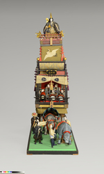山王祭礼静人形山車模型 / Model of Dashi Float with a Doll of Shizukagozen for Sannō Festival image