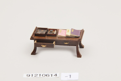 文机硯箱揃(銘 寺小屋) / Writing Desk Inkstone Case Set (Terakoya) image