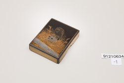 梨子地蒔絵角型香箱 / Aventurine Gold Lacquer Rectangle Incense Box image