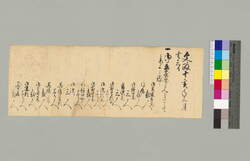 御立寄前見分として参上被致候書上 / Document of Townspeople image